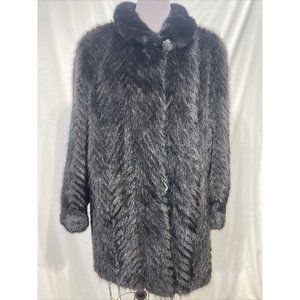 ranch mink tails stroller w/ LH mink collar/ cuffs (349)